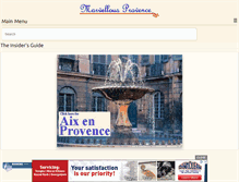 Tablet Screenshot of marvellous-provence.com